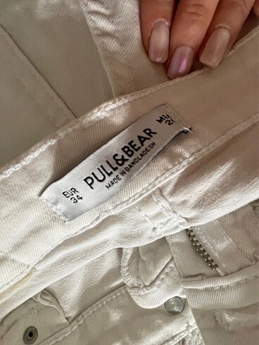 34 Beden pull bear kot şort