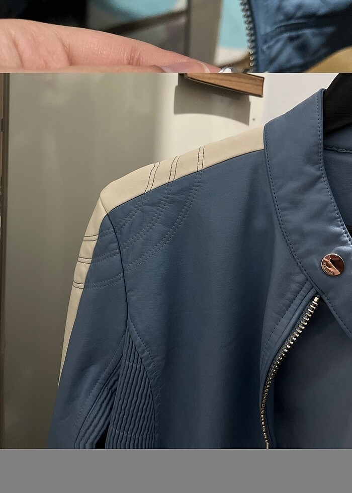 Bershka deri ceket - Görsel 2