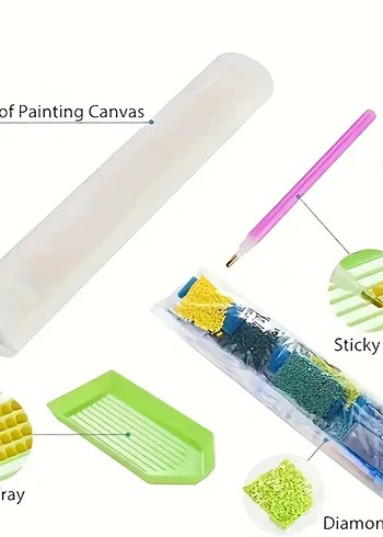 Pembe Lucky Me elmas boyama 30*40 cm - Görsel 2