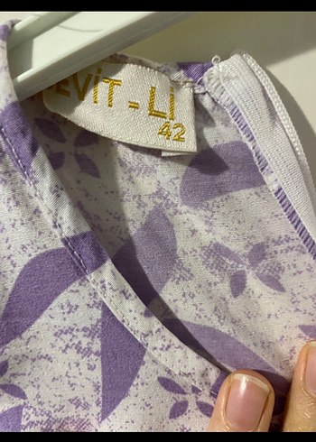 Mor Piliseli Uzun Bohem Elbise - Görsel 3