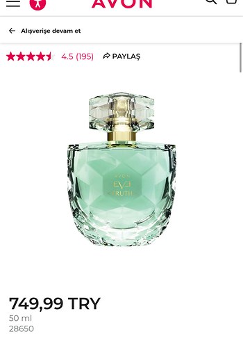 Avon Eva Truth Kadın Parfümü 50 ml - Görsel 2