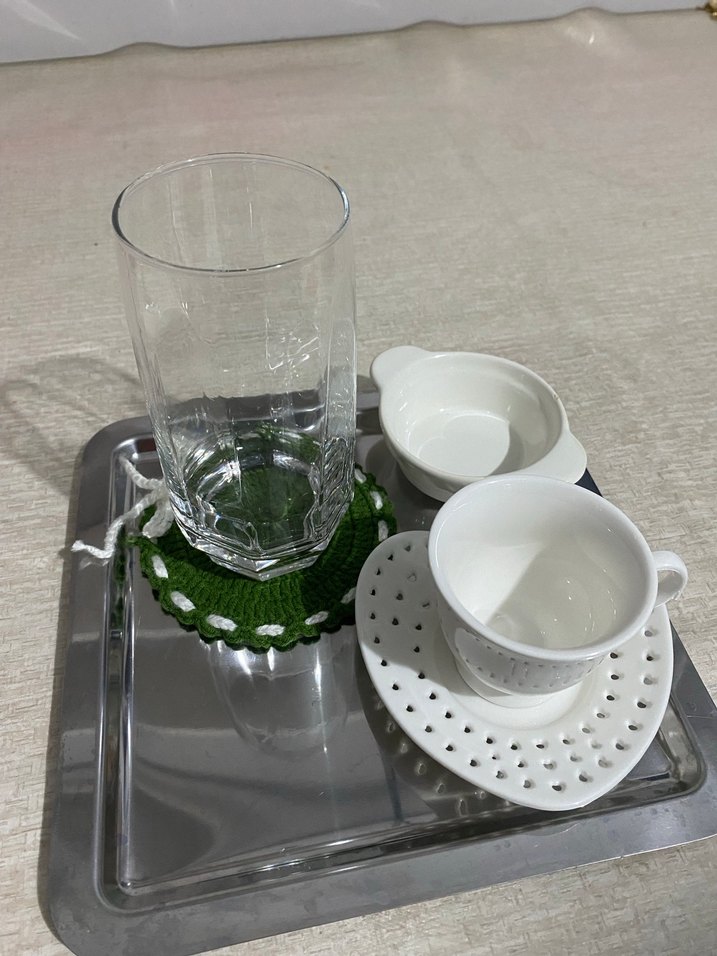 Bohem Tarzı Renkli El Örgüsü Bardak Altlıkları - Görsel 4