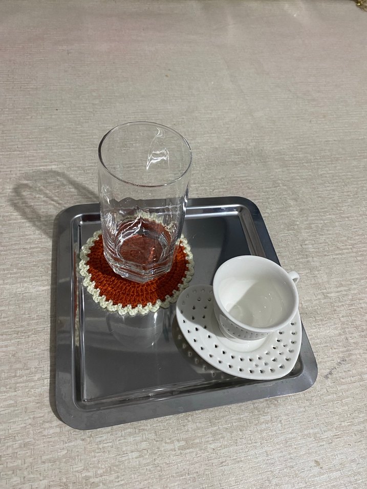 Bohem Tarzı Renkli El Örgüsü Bardak Altlıkları - Görsel 2