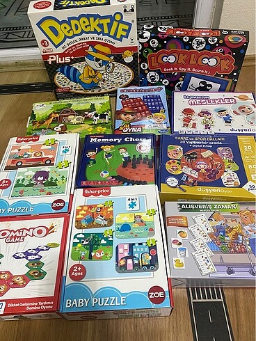 Eğitici oyuncaklar puzzle zeka ve hafıza oyunları