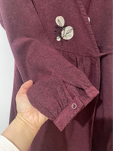 38 Beden bordo Renk Elbise