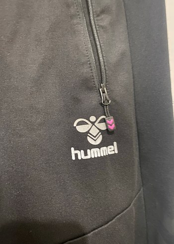 Siyah Hummel Fermuarlı Rahat Kesim Eşofman - Görsel 2