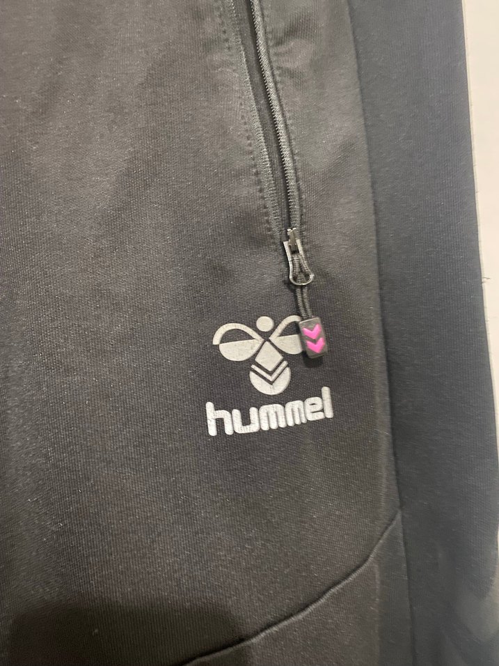 Siyah Hummel Fermuarlı Rahat Kesim Eşofman - Görsel 2