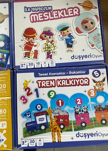 Çocuklar için Renkli Eğitim Yapboz Seti - Görsel 4