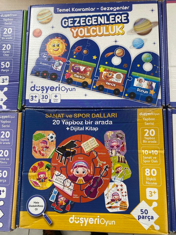 Çocuklar için Renkli Eğitim Yapboz Seti - Görsel 3