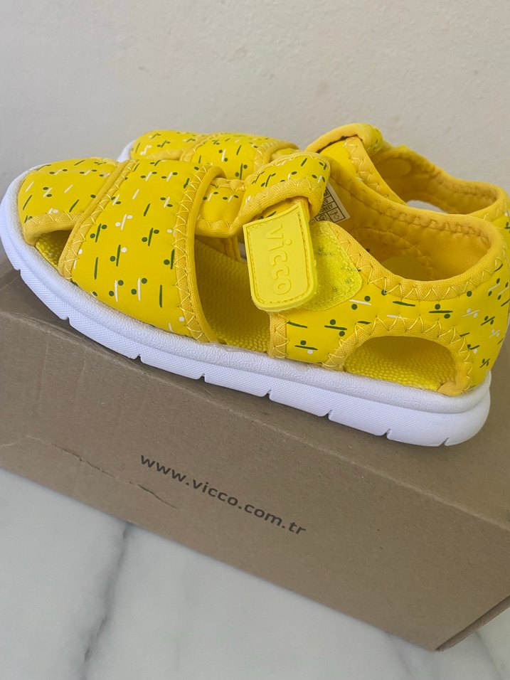 30 no Sarı vicco  Çocuk Günlük Sandalet - Görsel 5