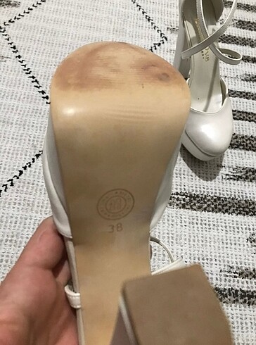 38 Beden beyaz Renk Gelin ayakkabısı