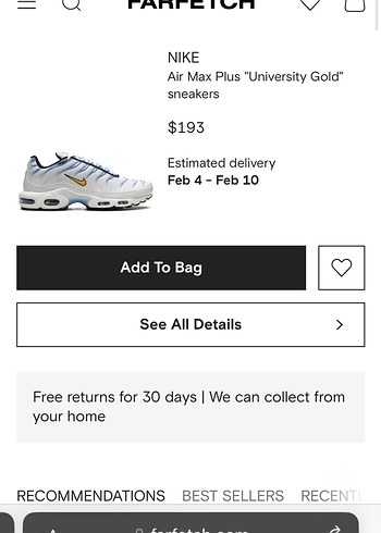 Nike Air Max Plus White/University Blue - Görsel 4