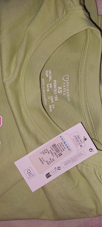 Primark Etiketli Kız Tişört
