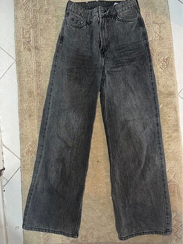 H&M Koyu gri kot pantalon