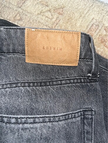 34 Beden H&M Koyu gri kot pantalon