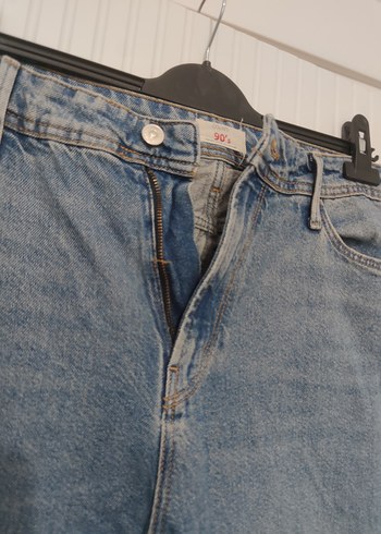 Kadın Mavi Denim Normal Boy Jean - Görsel 2