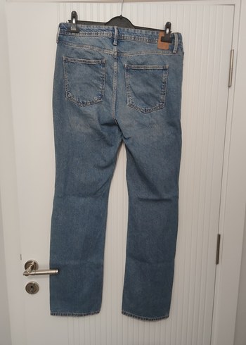Kadın Mavi Denim Normal Boy Jean - Görsel 5