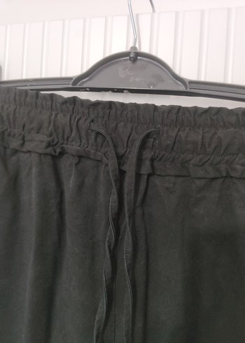 Siyah Keten Salaş Kadın Pantolon L Beden - Görsel 2