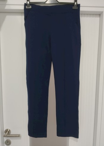 Lacivert Kadın Rahat Kesim Tayt Pantolon - Görsel 3