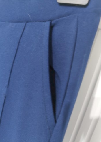 Lacivert Kadın Rahat Kesim Tayt Pantolon - Görsel 2