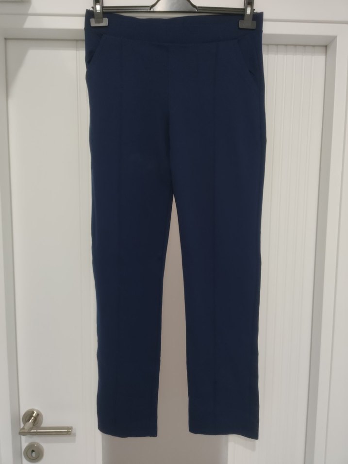 Lacivert Kadın Rahat Kesim Tayt Pantolon - Görsel 3