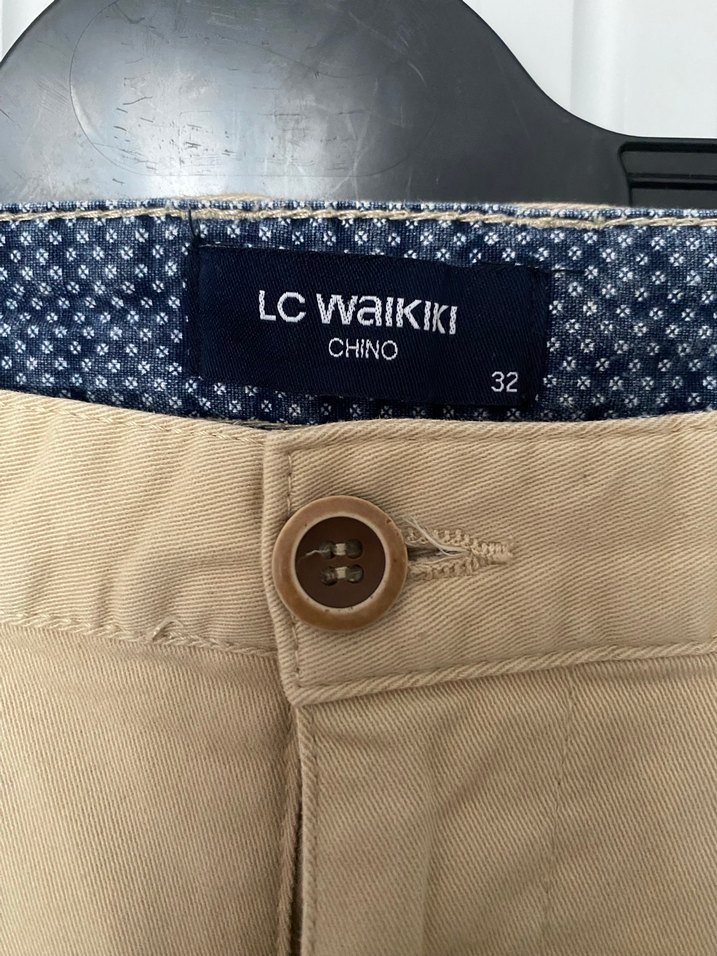 LC Waikiki Bej Chino Pantolon - 32 Beden (Slim Fit) - Görsel 3