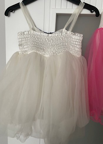 2'li Kız Bebek Abiye Elbise Seti - 1~2 Yaş - Görsel 6