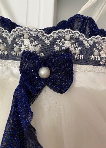 2'li Kız Bebek Abiye Elbise Seti - 1~2 Yaş - Görsel 4