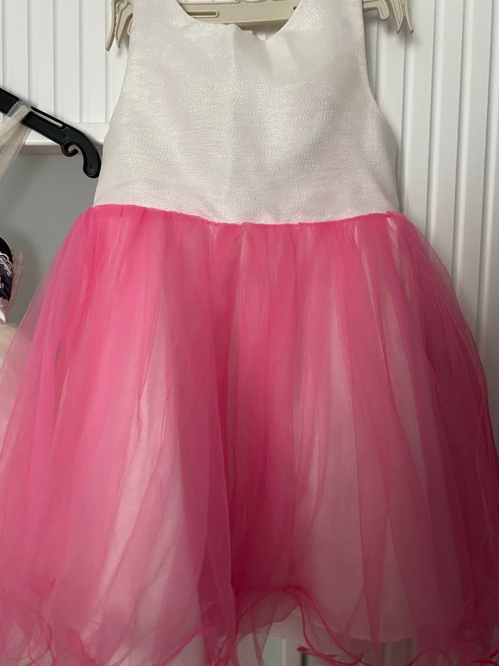 2'li Kız Bebek Abiye Elbise Seti - 1~2 Yaş - Görsel 2