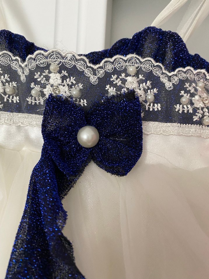 2'li Kız Bebek Abiye Elbise Seti - 1~2 Yaş - Görsel 4