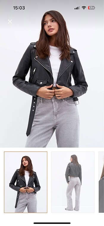 Pull and Bear Pull&Bear deri ceket