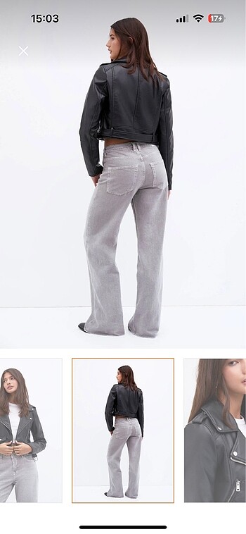 l Beden siyah Renk Pull&Bear deri ceket