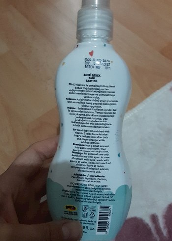 Benri Bebek Yağı Mavi Pastel Şişe - Görsel 2