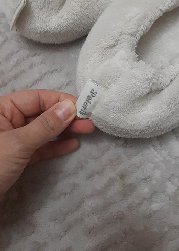 Kız Çocuk Beyaz Kürk Detaylı Ev Terliği - Görsel 3