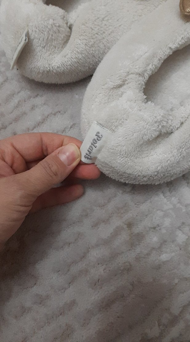 Kız Çocuk Beyaz Kürk Detaylı Ev Terliği - Görsel 3