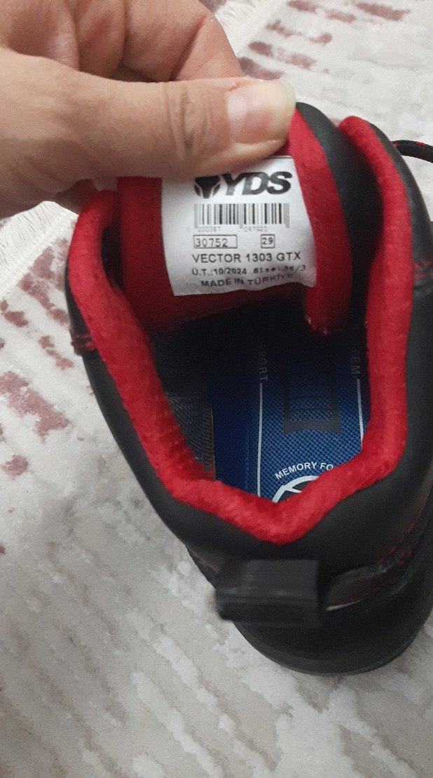 Kırmızı Siyah Erkek Biker Bağcık - Görsel 4