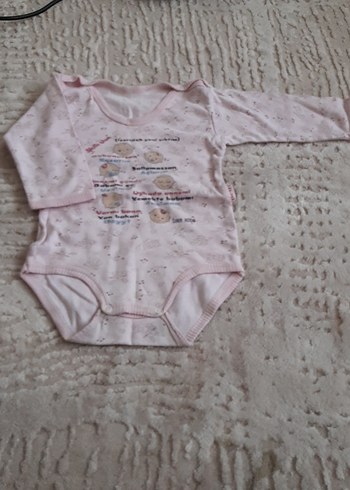 Pembe Dantelli Kolsuz Bebek Body - Görsel 2