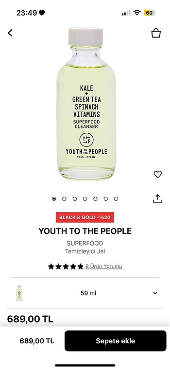 Yüz temizleme jeli sephora