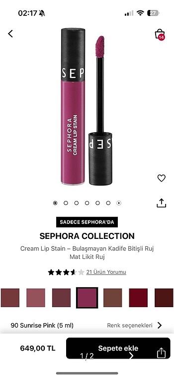 Sephora ruj