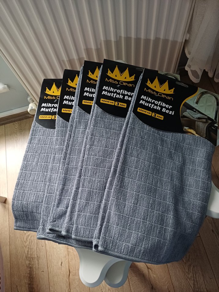 Mikrofiber Gri Mutfak Havlusu - Görsel 4
