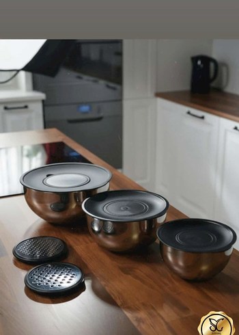 Solingen & 9 Parça 304 Çelik Çırpma  ve saklama Kapları - Görsel 4