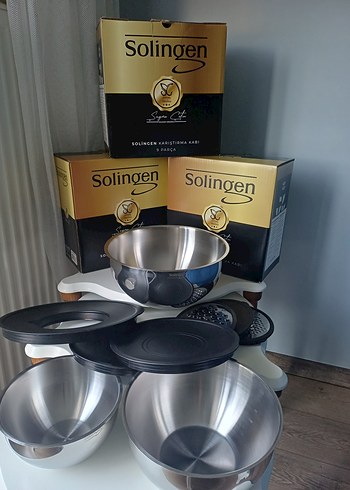Solingen & 9 Parça 304 Çelik Çırpma  ve saklama Kapları - Görsel 2