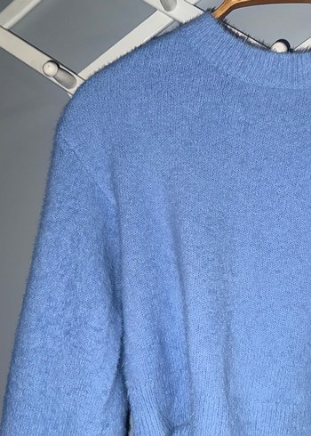 Mavi Triko Kadın Kazak - Görsel 2