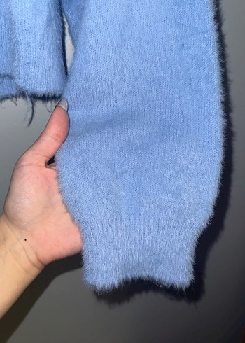 Mavi Triko Kadın Kazak - Görsel 3