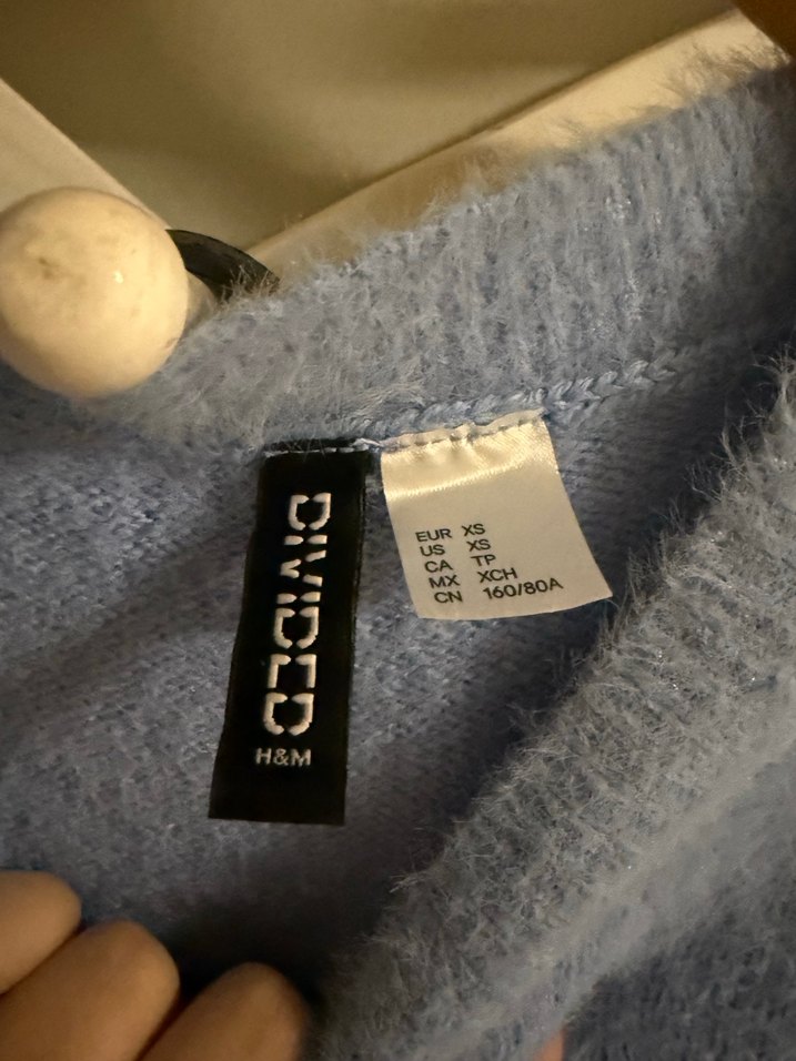 Mavi Triko Kadın Kazak - Görsel 5