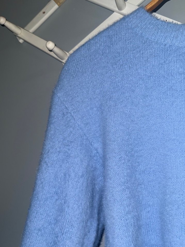 Mavi Triko Kadın Kazak - Görsel 4