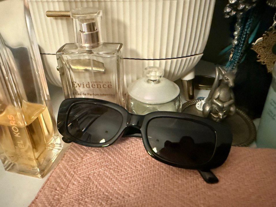 Kahverengi Kemerli Retro Kadın Güneş Gözlüğü - Görsel 3