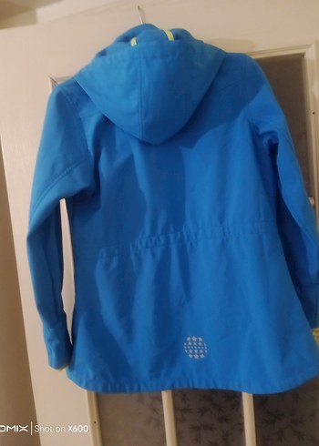 Erkek Çocuk Parlak Mavi Fermuarlı Yağmurluk - Görsel 3