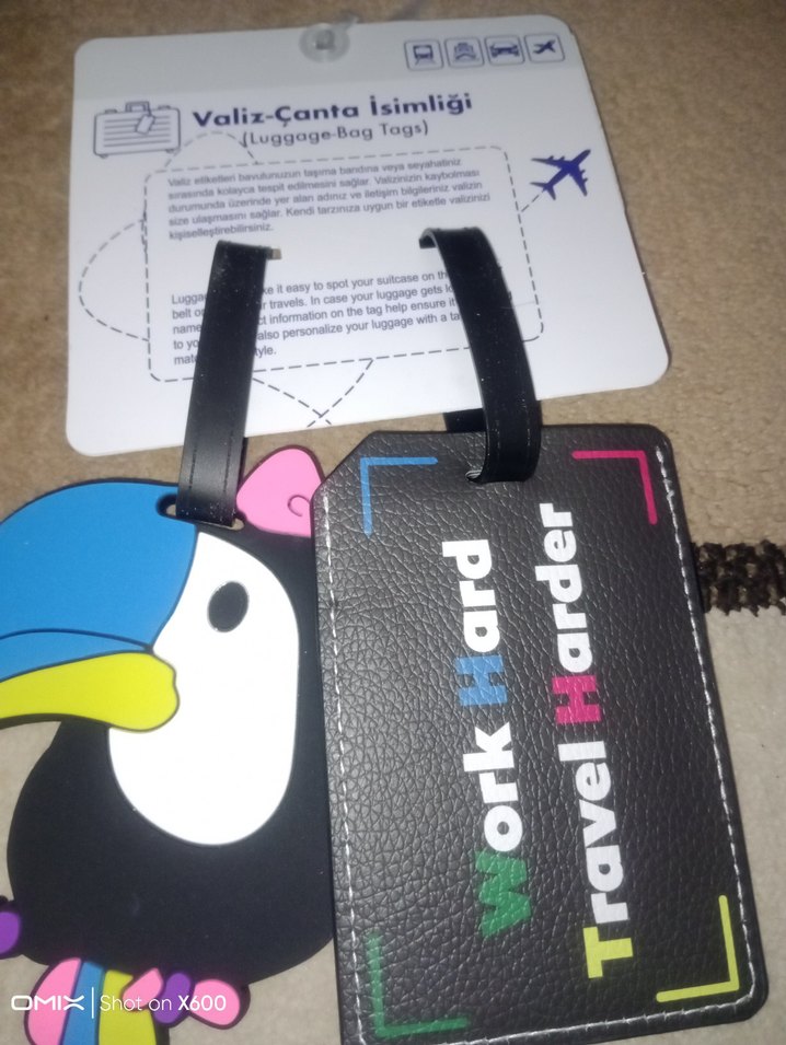 Renkli Pop Art valiz çanta isimligi - Görsel 4