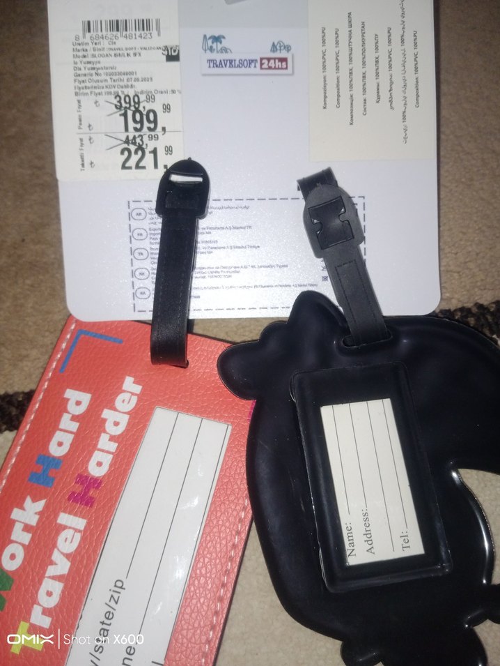 Renkli Pop Art valiz çanta isimligi - Görsel 3